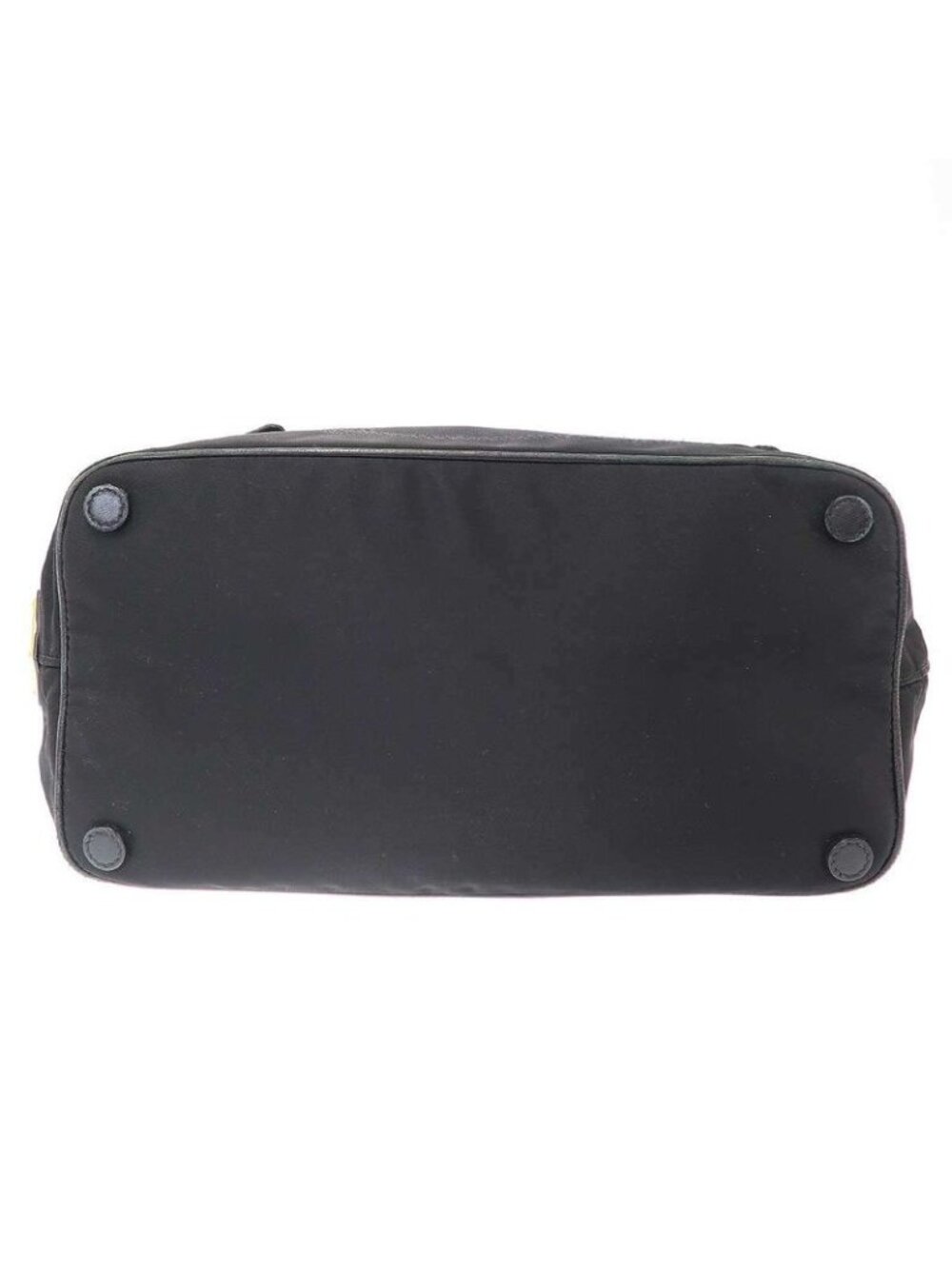 Prada Leather Ribbon Nylon 2-Way Tote Black - Picture 4 of 9